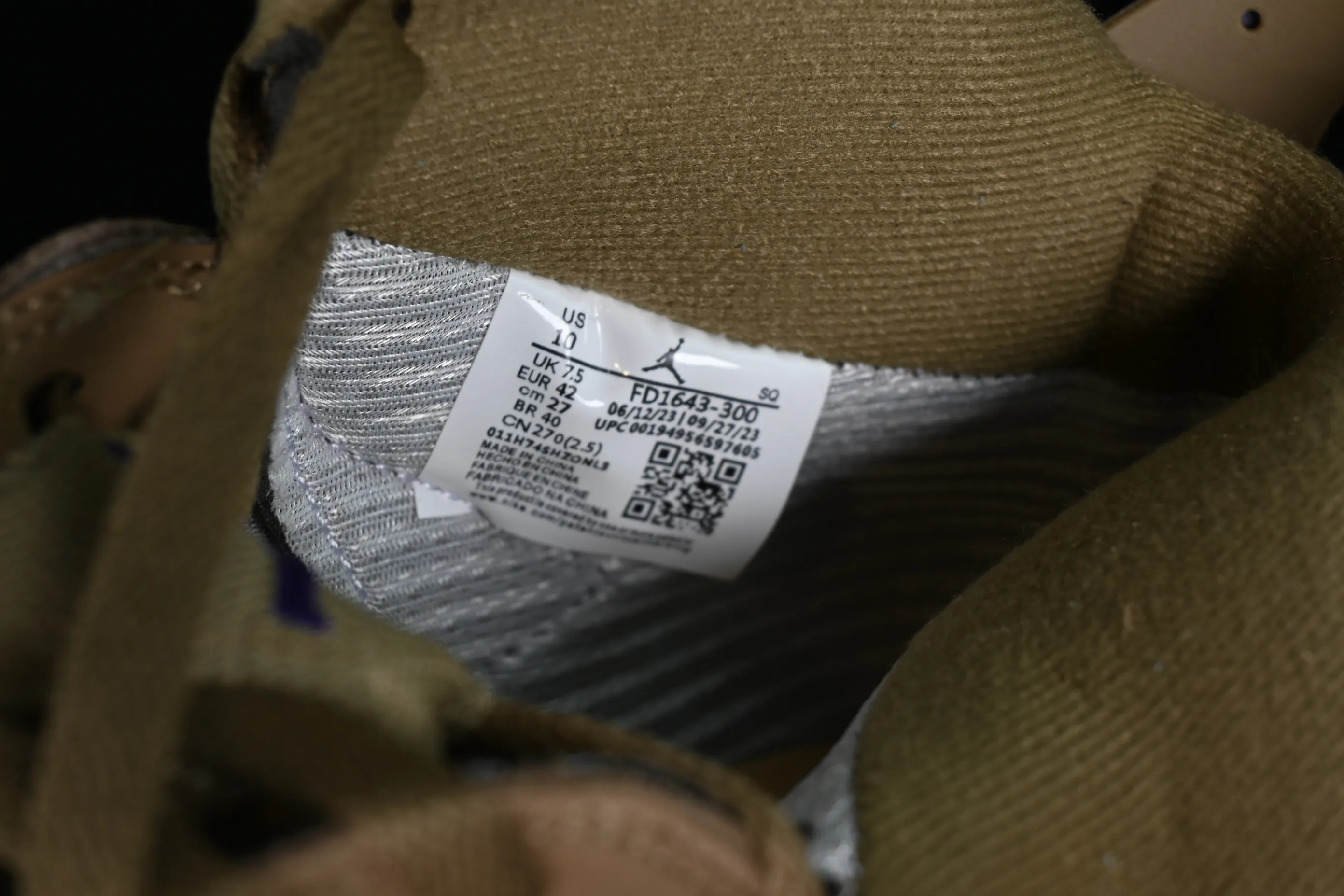 All categories Air Jordan Jordan series basketball shoes Air Jordan 6 Air Jordan 6 Gore-Tex "Brown Kelp" AJ6 Joe 6 Workwear Green FD1643-300